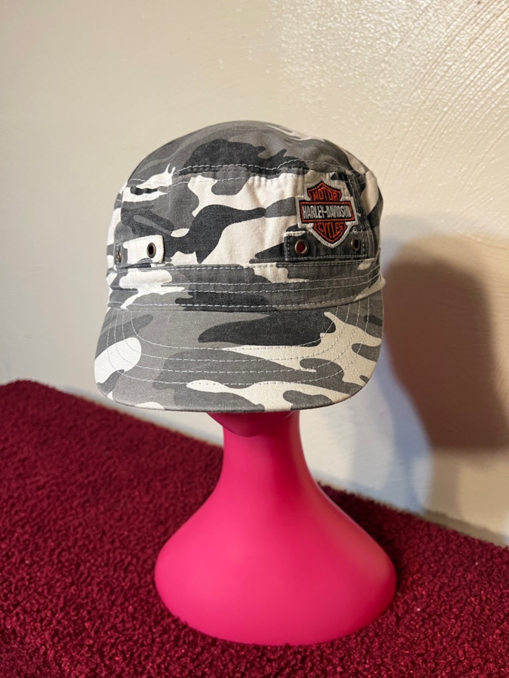 Harley-Davidson Unisex Camo Hat Gray & White